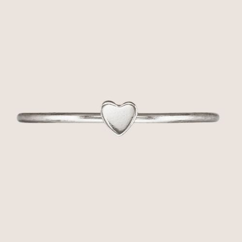 essbe jewelry supply, stacking ring, gold filled ring, heart stacking ring, heart ring, wholesale rings, sterling silver rings