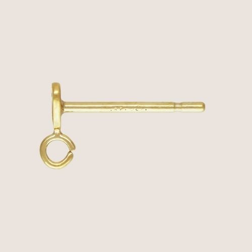 14k gold-filled heart studs, studs with loops, heart studs with loops, heart studs, customizable studs, sterling silver studs, sterling silver heart studs w/ loop