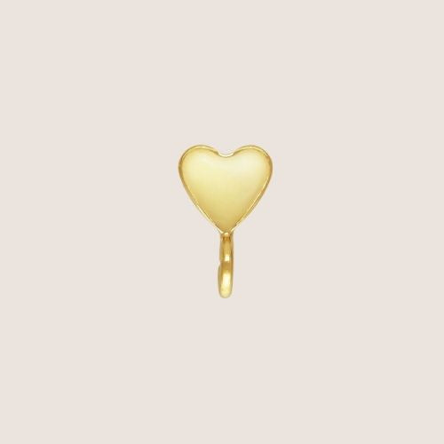 14k gold-filled heart studs, studs with loops, heart studs with loops, heart studs, customizable studs, sterling silver studs, sterling silver heart studs w/ loop