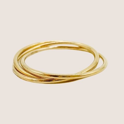 essbe jewelry supply, stacking ring, gold filled ring, intertwined stacking ring, intertwined ring, wholesale rings, sterling silver rings