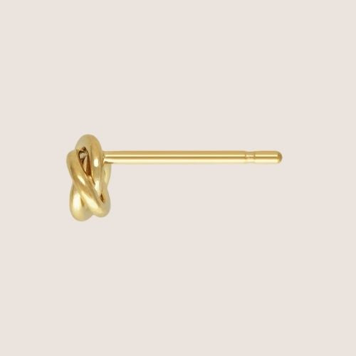 knot earrings, knot stud earrings, gold filled twisted knot earrings, preppy earrings, gold filled stud earrings, gold filled earrings, sterling silver studs, sterling silver knot studs