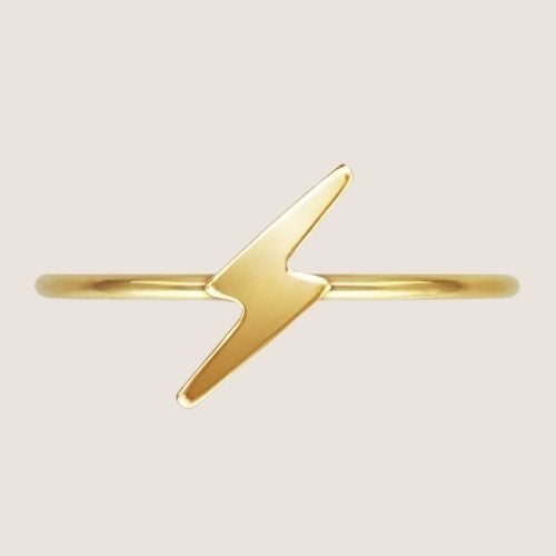 lightning bolt ring, gold filled lightning bolt ring, gold filled stacking ring, wholesale rings, wholesale goldfilled rings, bolt ring