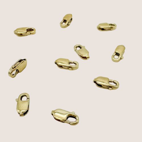 gold filled lobster clasps / permanent jewelry supplies / sterling silver lobster clasps 