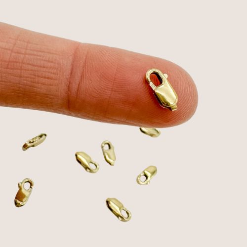 gold filled lobster clasps / permanent jewelry supplies / sterling silver lobster clasps 