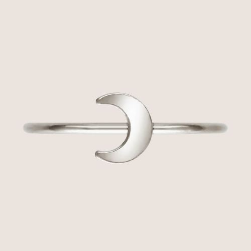 gold filled crescent moon ring, crescent moon ring, moon ring, moon jewelry, gold filled moon ring, gold filled stacking rings, wholesale gold filled rings, sterling silver ring, silver rings