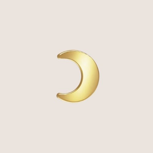 crescent moon studs, 14k gold filled moon studs, everyday studs, dainty moon studs, customizable studs, sterling silver moon studs, moon studs