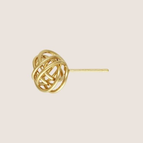 14k gold-filled studs, open knot stud, open knot earrings, simple studs, sterling silver studs, sterling silver open knot studs