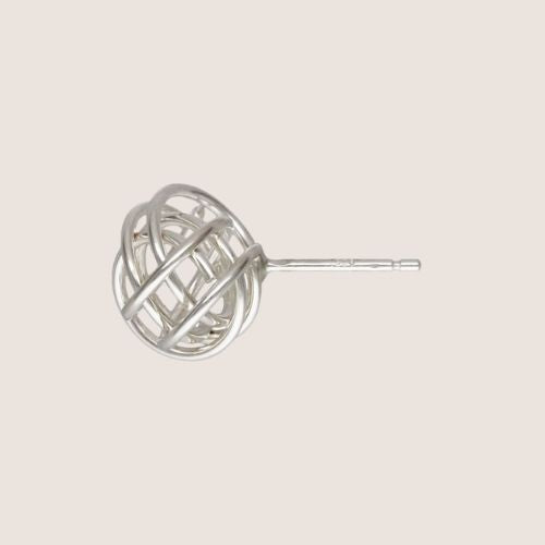 14k gold-filled studs, open knot stud, open knot earrings, simple studs, sterling silver studs, sterling silver open knot studs