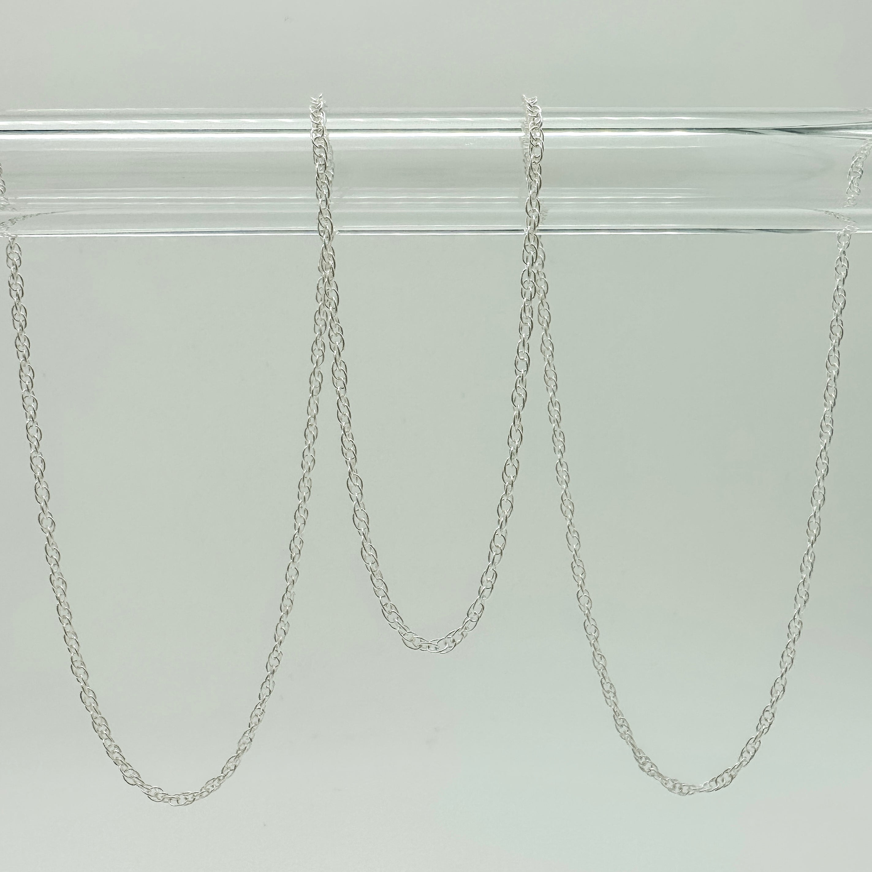 rope chain, sterling silver rope chain, bulk rope chain, sterling silver chain by the foot