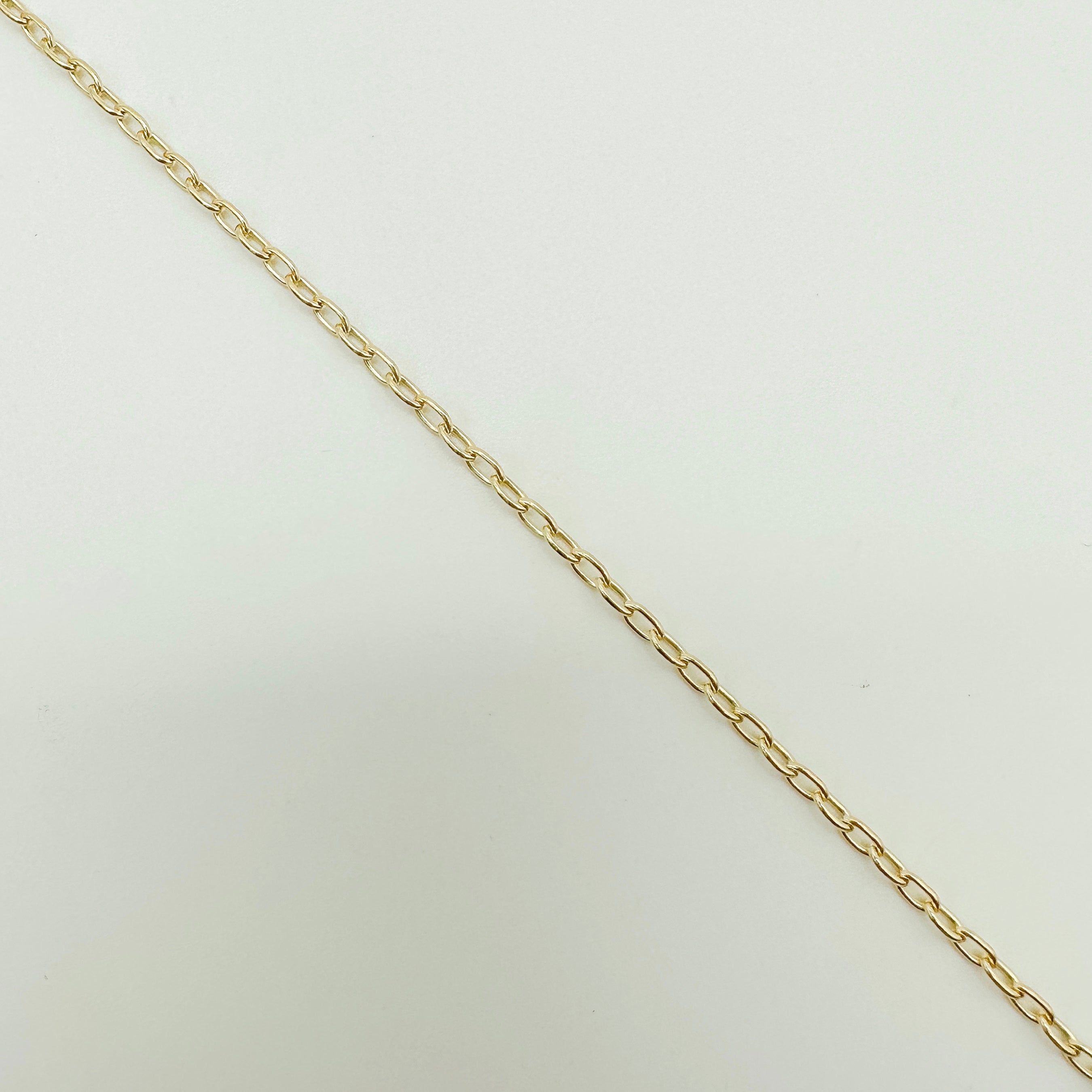 gold filled paperclip chain / permanent jewelry supplies / wholesale chain by the foot / gold filled chain