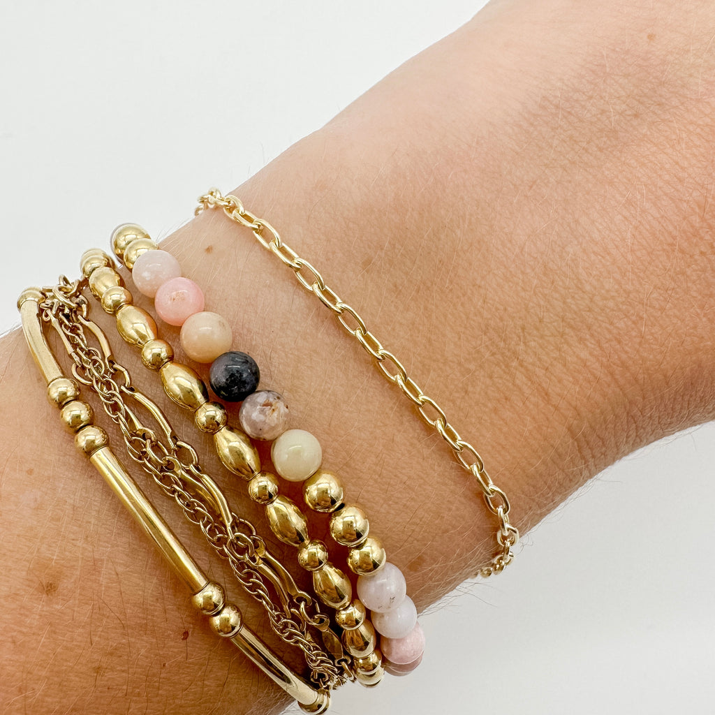 gold filled paperclip chain / permanent jewelry supplies / wholesale chain by the foot / gold filled chain