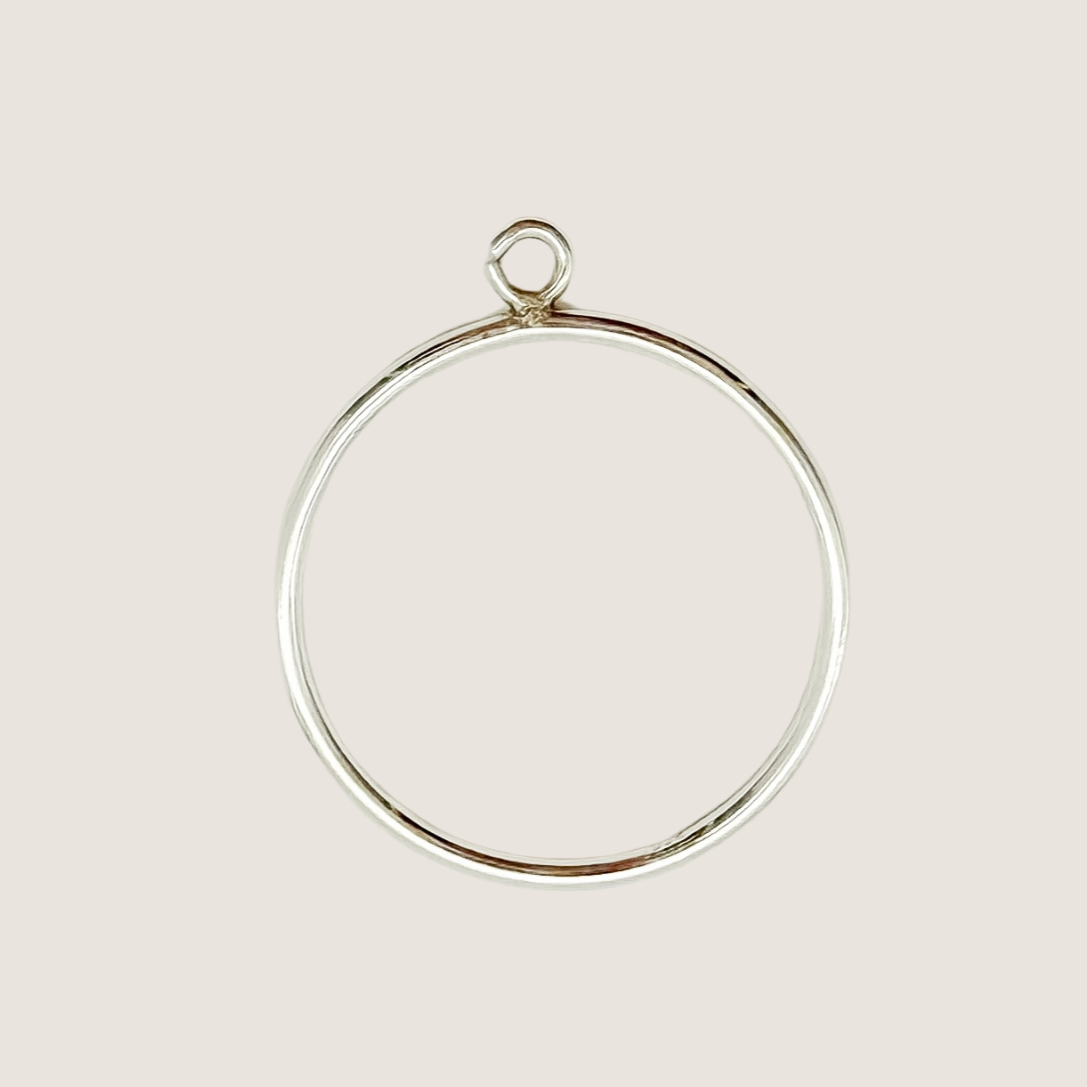 simple stacking ring, ring with loop, Gold filled ring, waterproof ring, simple stacking ring with loop, jewelry wholesale company, sterling silver ring, silver ring