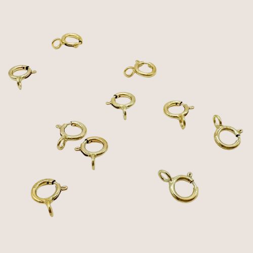 gold filled spring ring clasps / permanent jewelry supplies / sterling silver spring ring clasps / spring ring clasps for jewelry