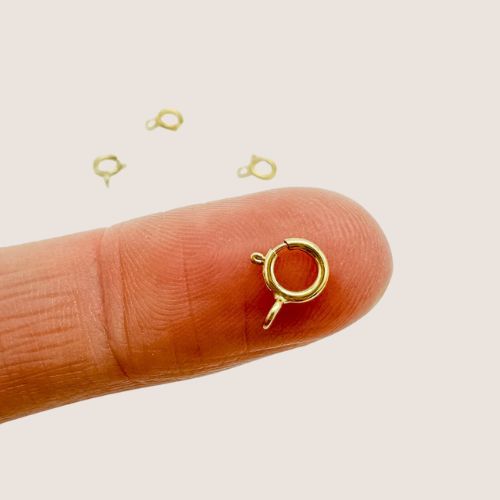gold filled spring ring clasps / permanent jewelry supplies / sterling silver spring ring clasps / spring ring clasps for jewelry