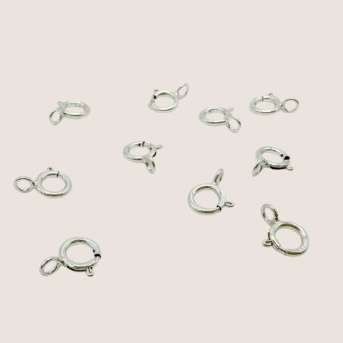 gold filled spring ring clasps / permanent jewelry supplies / sterling silver spring ring clasps / spring ring clasps for jewelry