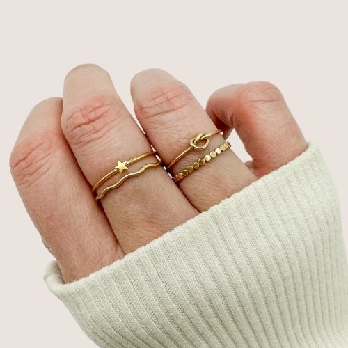 gold filled ring, star ring, gold filled star ring, stacking ring, wholesale rings, permanent jewelry rings