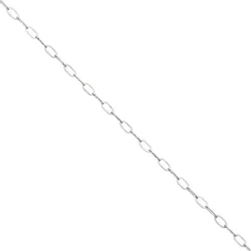 sterling silver paperclip chain, paperclip chain by the foot, wholesale chain, sterling silver paperclip chain