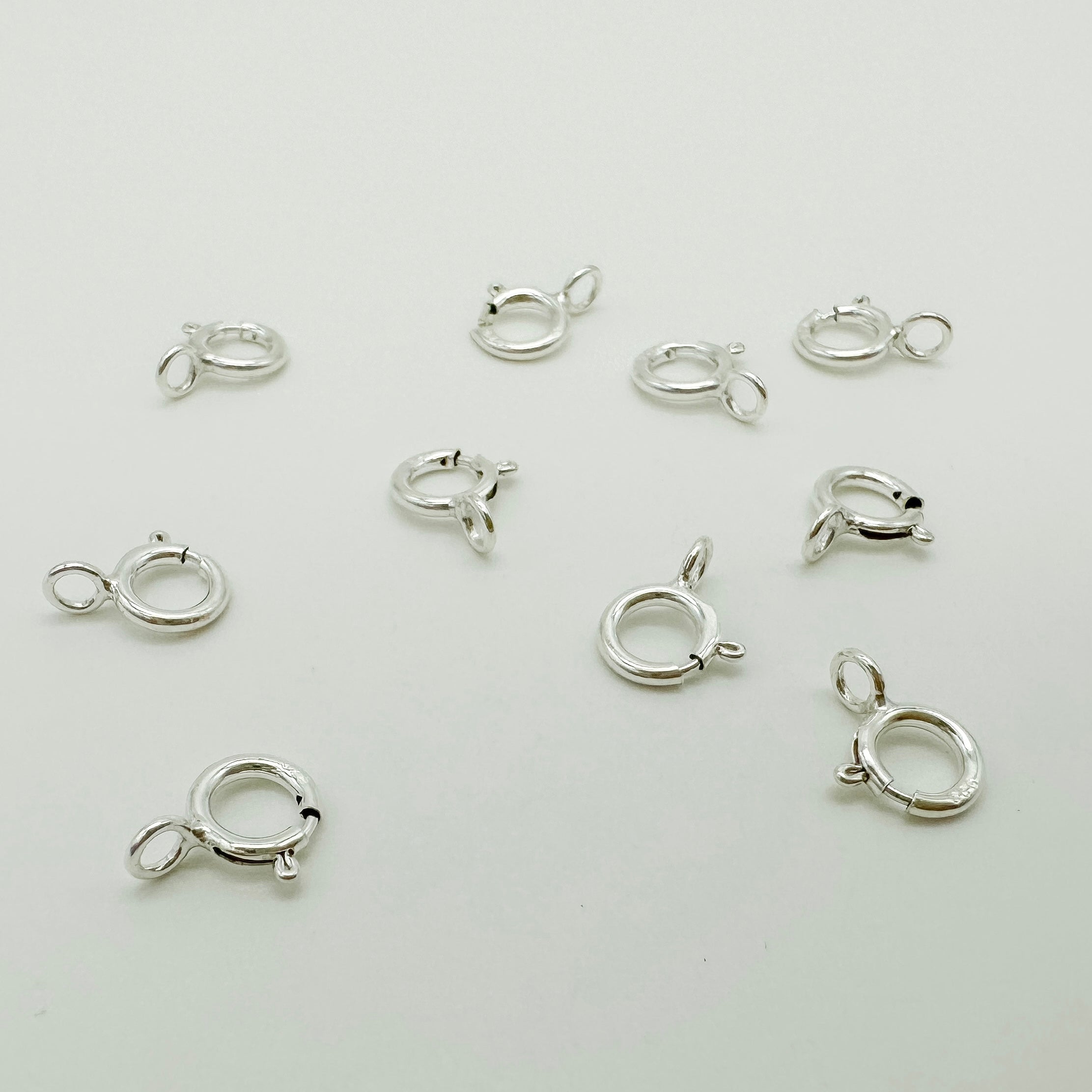 sterling silver clasp, sterling silver spring ring, clasps, sterling silver clasps