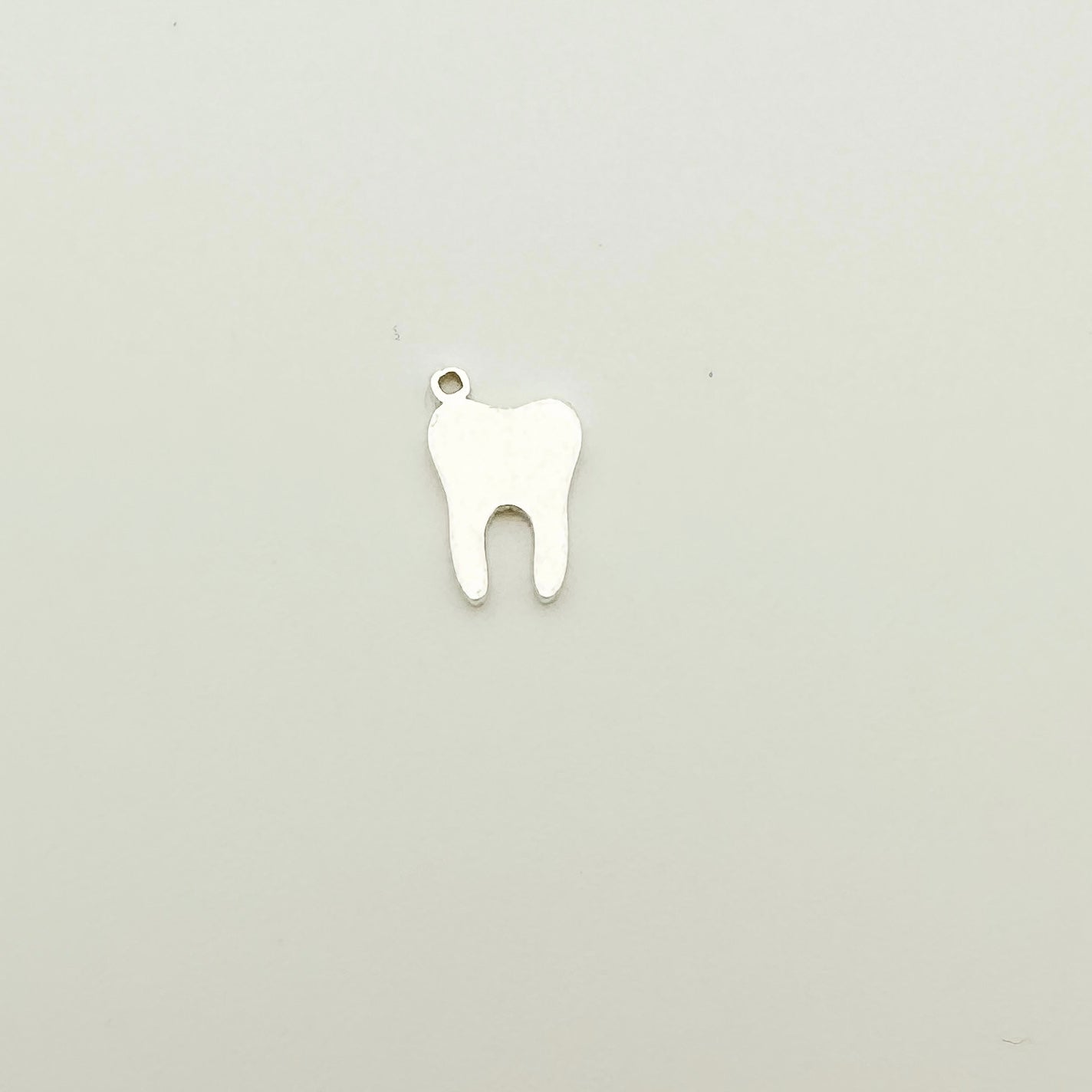 tooth charm, tooth connector, gold filled tooth charm, sterling silver tooth charm, permanent jewelry supplies, permanent jewelry charms