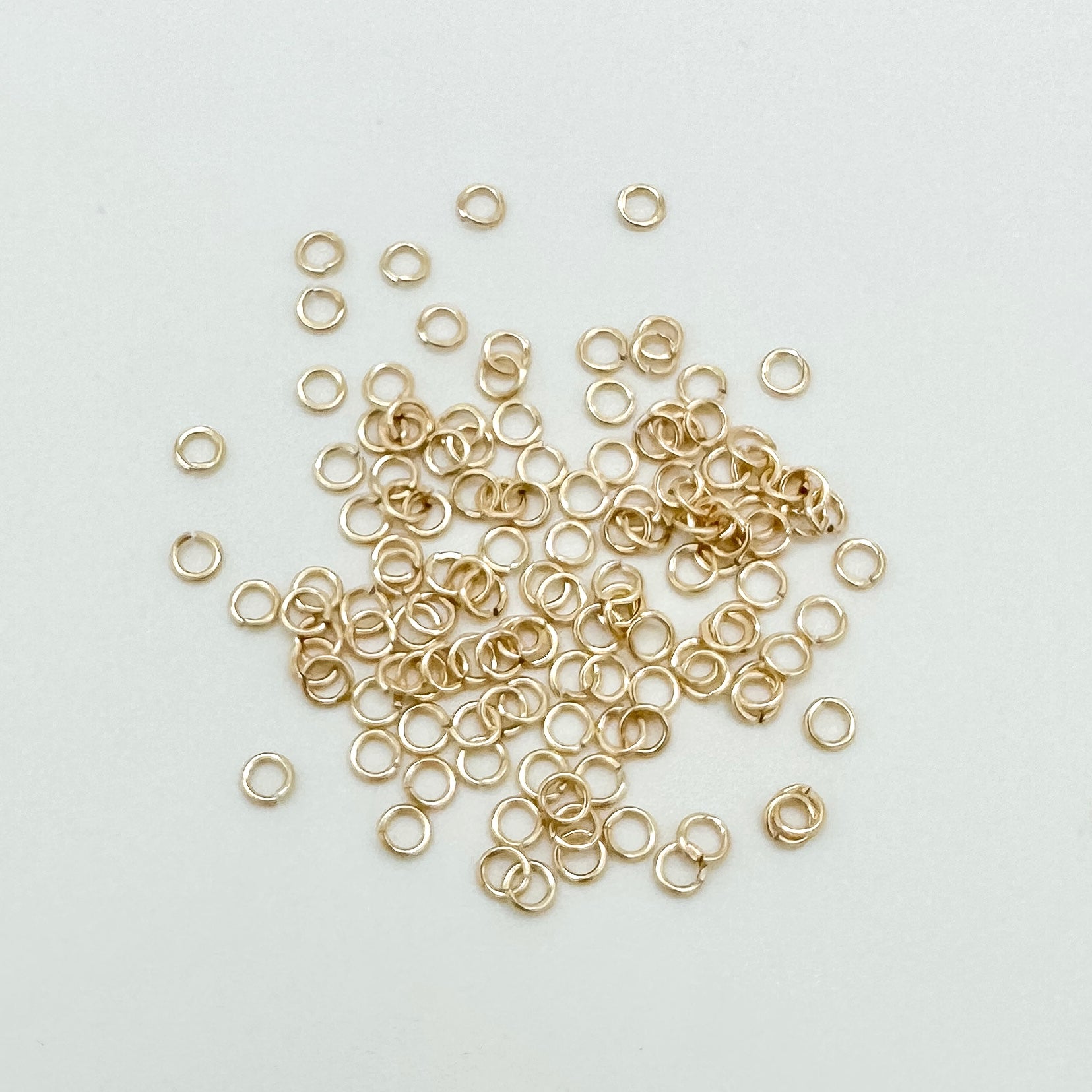 gold filled jump rings / permanent jewelry supplies