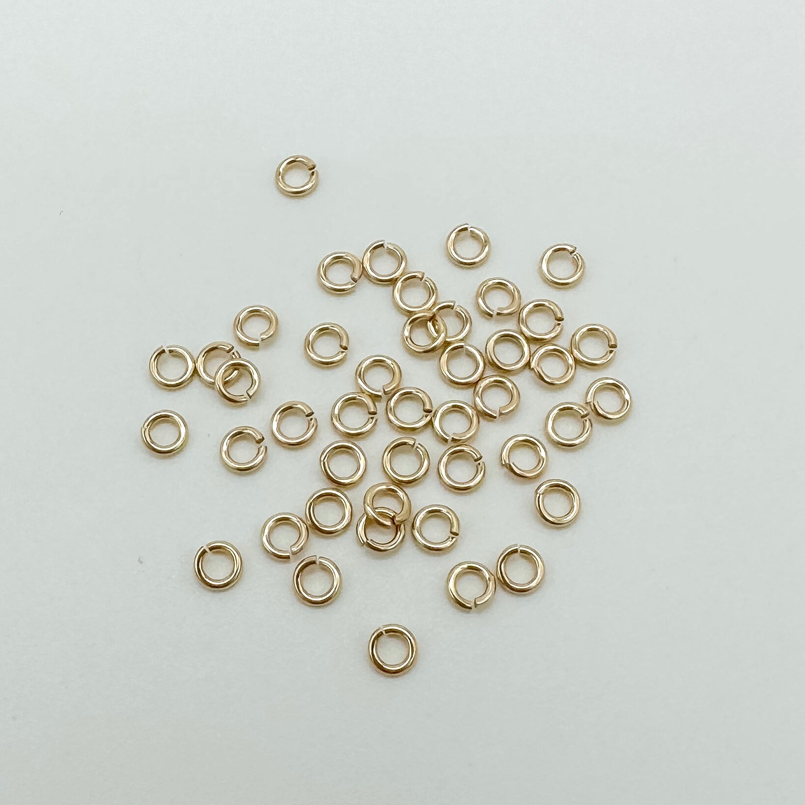 gold filled jump rings / permanent jewelry supplies