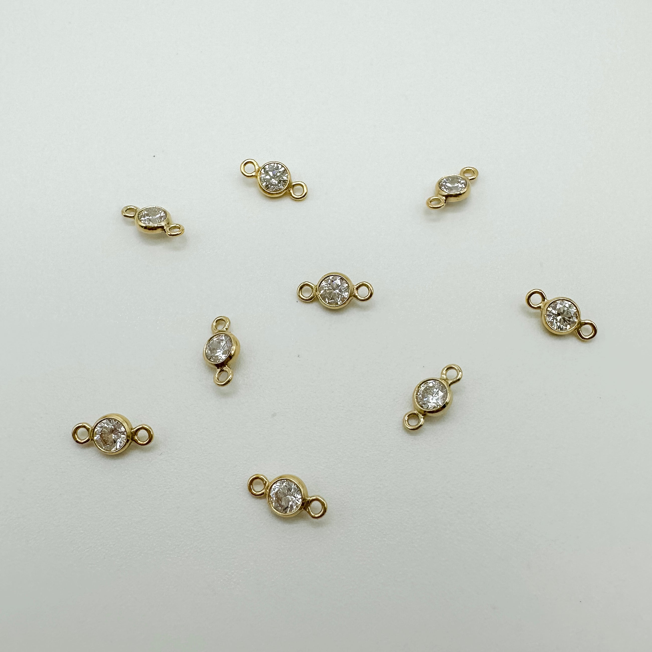 14K Gold Filled Birthstone Connectors, Top Quality CZ 3 mm Bezel Links – A  Girls Gems