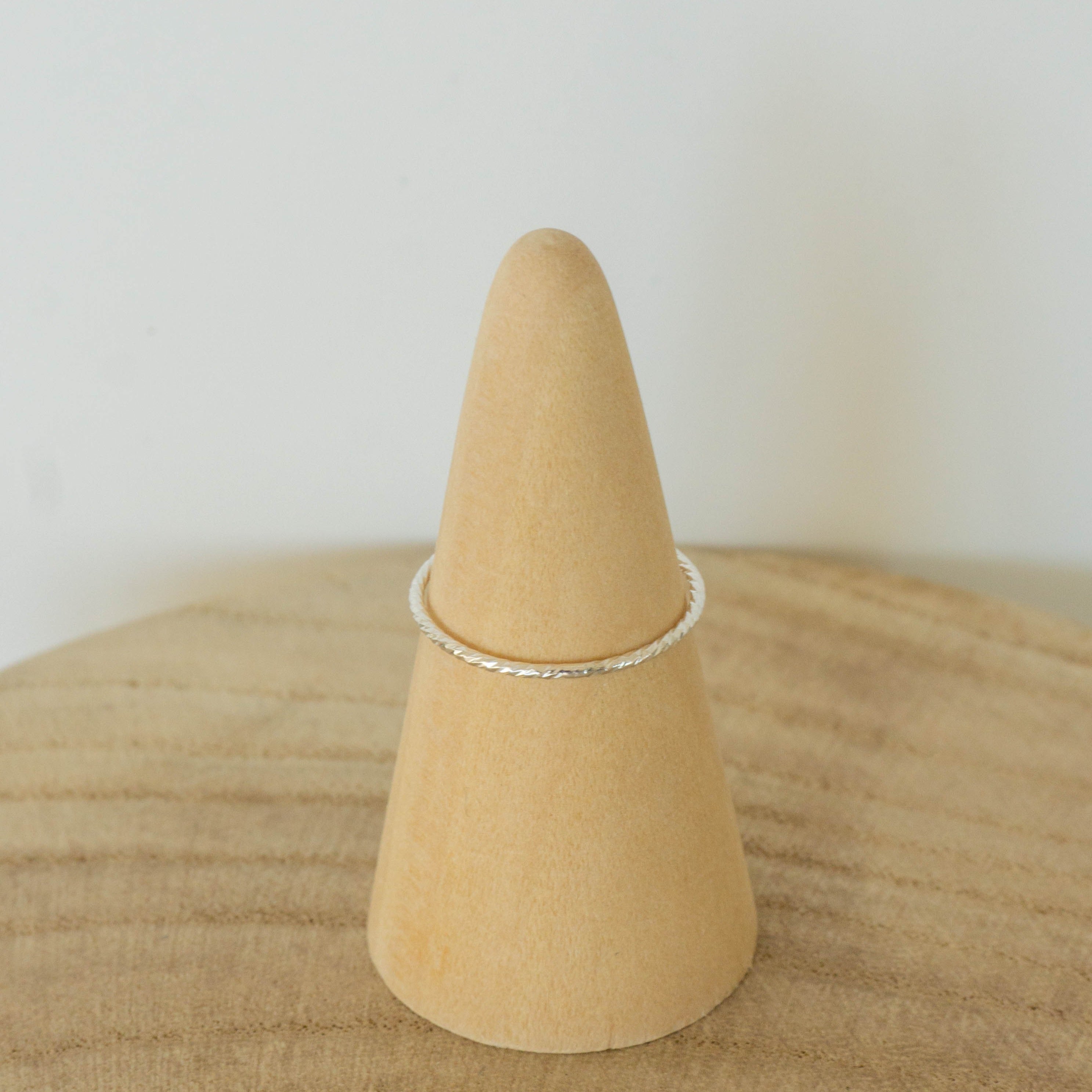 sparkle stacking ring sterling silver