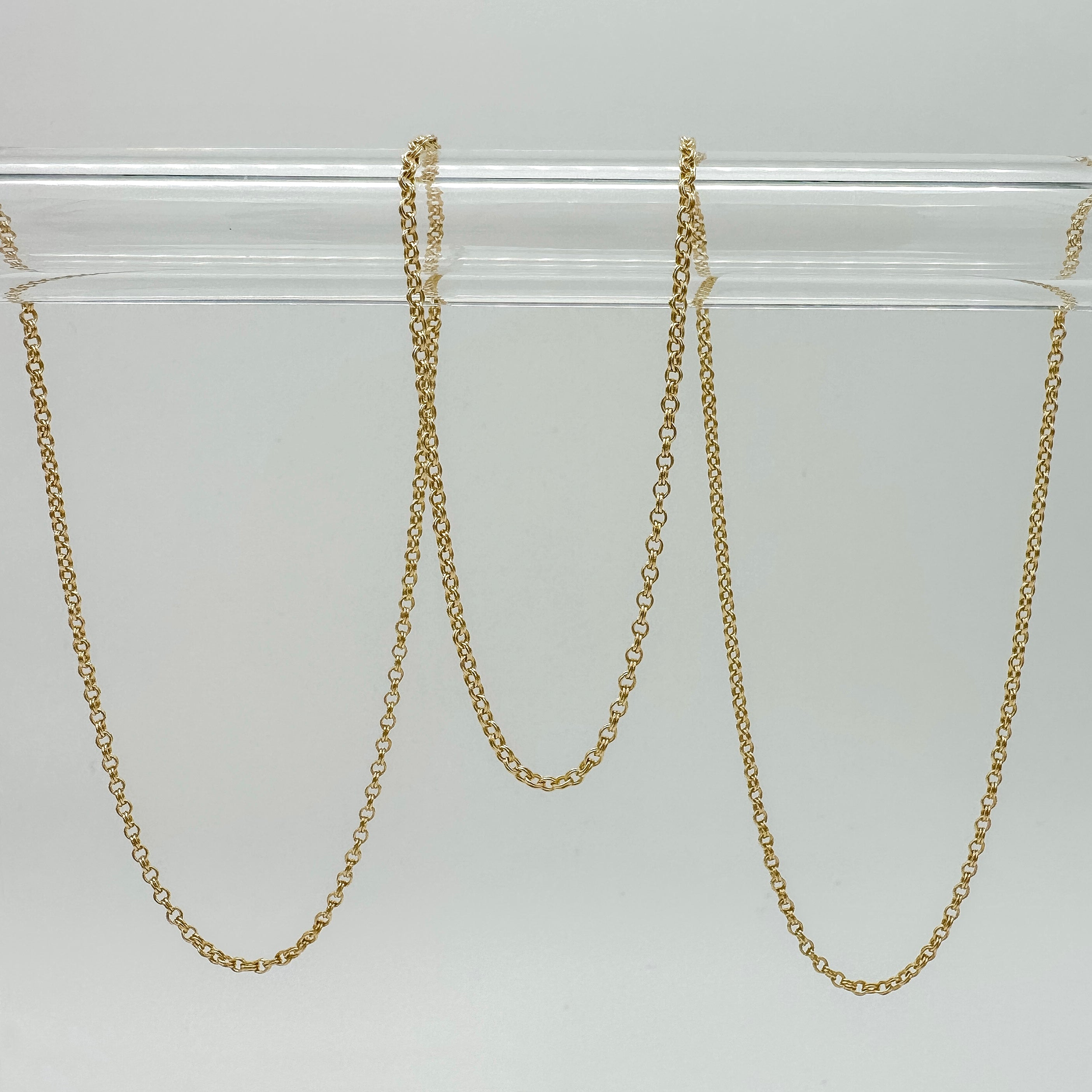 Sterling Silver 2.3mm Open Cable Chain Necklaces | Wholesale Silver Chain | Halstead Jewelry Supply